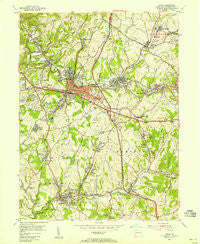 Irwin Pennsylvania Historical topographic map, 1:24000 scale, 7.5 X 7.5 Minute, Year 1953