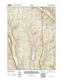 Jackson Center Pennsylvania Historical topographic map, 1:24000 scale, 7.5 X 7.5 Minute, Year 2013