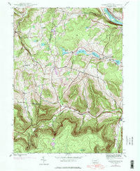 Jenningsville Pennsylvania Historical topographic map, 1:24000 scale, 7.5 X 7.5 Minute, Year 1945