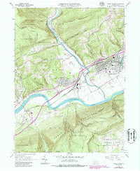 Jersey Shore Pennsylvania Historical topographic map, 1:24000 scale, 7.5 X 7.5 Minute, Year 1965