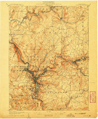Johnstown Pennsylvania Historical topographic map, 1:62500 scale, 15 X 15 Minute, Year 1907