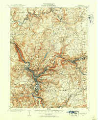 Johnstown Pennsylvania Historical topographic map, 1:62500 scale, 15 X 15 Minute, Year 1904