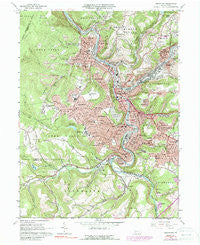 Johnstown Pennsylvania Historical topographic map, 1:24000 scale, 7.5 X 7.5 Minute, Year 1964