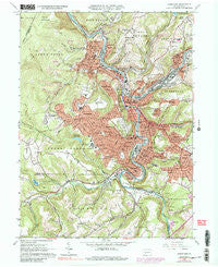 Johnstown Pennsylvania Historical topographic map, 1:24000 scale, 7.5 X 7.5 Minute, Year 1964