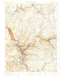 Johnstown Pennsylvania Historical topographic map, 1:62500 scale, 15 X 15 Minute, Year 1907
