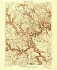 Karthaus Pennsylvania Historical topographic map, 1:62500 scale, 15 X 15 Minute, Year 1932