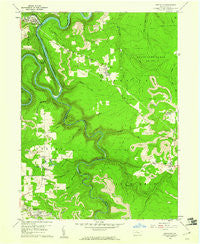 Karthaus Pennsylvania Historical topographic map, 1:24000 scale, 7.5 X 7.5 Minute, Year 1959