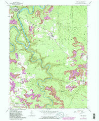 Karthaus Pennsylvania Historical topographic map, 1:24000 scale, 7.5 X 7.5 Minute, Year 1959