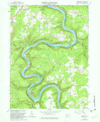 Kennerdell Pennsylvania Historical topographic map, 1:24000 scale, 7.5 X 7.5 Minute, Year 1963