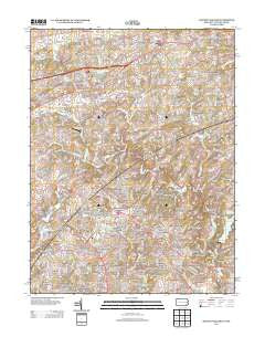 Kennett Square Pennsylvania Historical topographic map, 1:24000 scale, 7.5 X 7.5 Minute, Year 2013