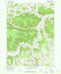 Kenneyville Pennsylvania Historical topographic map, 1:24000 scale, 7.5 X 7.5 Minute, Year 1954