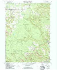 Kersey Pennsylvania Historical topographic map, 1:24000 scale, 7.5 X 7.5 Minute, Year 1970