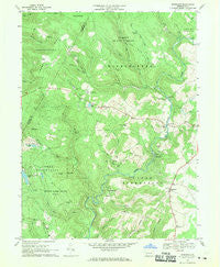 Kingwood Pennsylvania Historical topographic map, 1:24000 scale, 7.5 X 7.5 Minute, Year 1967
