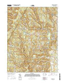 Kingwood Pennsylvania Current topographic map, 1:24000 scale, 7.5 X 7.5 Minute, Year 2016