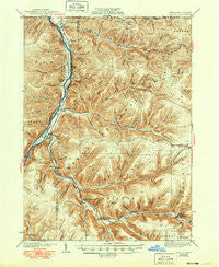 Kinzua Pennsylvania Historical topographic map, 1:62500 scale, 15 X 15 Minute, Year 1941
