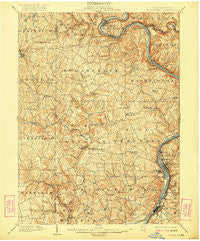 Kittanning Pennsylvania Historical topographic map, 1:62500 scale, 15 X 15 Minute, Year 1902