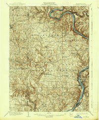 Kittanning Pennsylvania Historical topographic map, 1:62500 scale, 15 X 15 Minute, Year 1902