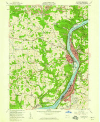 Kittanning Pennsylvania Historical topographic map, 1:24000 scale, 7.5 X 7.5 Minute, Year 1958