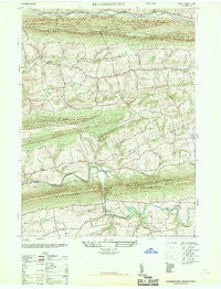 Klingerstown Pennsylvania Historical topographic map, 1:24000 scale, 7.5 X 7.5 Minute, Year 1947