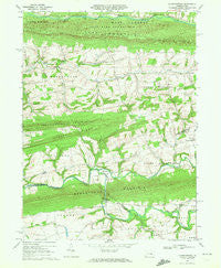Klingerstown Pennsylvania Historical topographic map, 1:24000 scale, 7.5 X 7.5 Minute, Year 1969