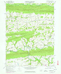 Klingerstown Pennsylvania Historical topographic map, 1:24000 scale, 7.5 X 7.5 Minute, Year 1969