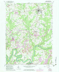 Knox Pennsylvania Historical topographic map, 1:24000 scale, 7.5 X 7.5 Minute, Year 1963