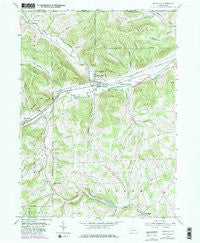 Knoxville Pennsylvania Historical topographic map, 1:24000 scale, 7.5 X 7.5 Minute, Year 1954