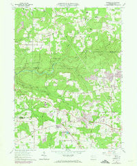 Kossuth Pennsylvania Historical topographic map, 1:24000 scale, 7.5 X 7.5 Minute, Year 1963