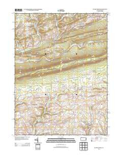Kunkletown Pennsylvania Historical topographic map, 1:24000 scale, 7.5 X 7.5 Minute, Year 2013