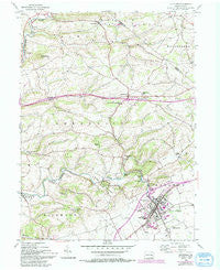 Kutztown Pennsylvania Historical topographic map, 1:24000 scale, 7.5 X 7.5 Minute, Year 1956