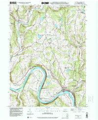 Laceyville Pennsylvania Historical topographic map, 1:24000 scale, 7.5 X 7.5 Minute, Year 1998