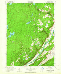 Lake Maskenozha Pennsylvania Historical topographic map, 1:24000 scale, 7.5 X 7.5 Minute, Year 1954