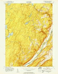 Lake Maskenozha Pennsylvania Historical topographic map, 1:24000 scale, 7.5 X 7.5 Minute, Year 1954