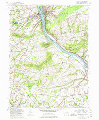 Lambertville New Jersey Historical topographic map, 1:24000 scale, 7.5 X 7.5 Minute, Year 1953