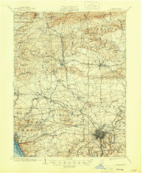 Lancaster Pennsylvania Historical topographic map, 1:62500 scale, 15 X 15 Minute, Year 1904