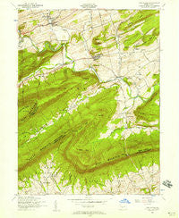 Landisburg Pennsylvania Historical topographic map, 1:24000 scale, 7.5 X 7.5 Minute, Year 1952