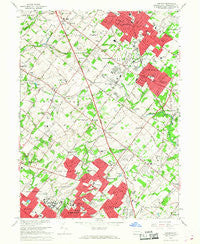 Lansdale Pennsylvania Historical topographic map, 1:24000 scale, 7.5 X 7.5 Minute, Year 1966