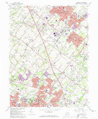 Lansdale Pennsylvania Historical topographic map, 1:24000 scale, 7.5 X 7.5 Minute, Year 1966