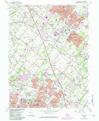 Lansdale Pennsylvania Historical topographic map, 1:24000 scale, 7.5 X 7.5 Minute, Year 1966