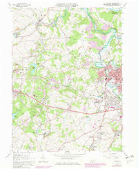 Latrobe Pennsylvania Historical topographic map, 1:24000 scale, 7.5 X 7.5 Minute, Year 1964