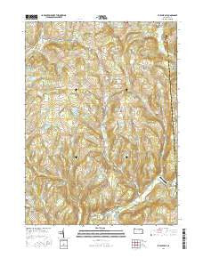 Le Raysville Pennsylvania Current topographic map, 1:24000 scale, 7.5 X 7.5 Minute, Year 2016