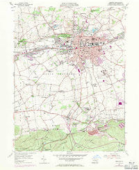 Lebanon Pennsylvania Historical topographic map, 1:24000 scale, 7.5 X 7.5 Minute, Year 1955