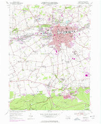 Lebanon Pennsylvania Historical topographic map, 1:24000 scale, 7.5 X 7.5 Minute, Year 1955