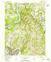 Leechburg Pennsylvania Historical topographic map, 1:24000 scale, 7.5 X 7.5 Minute, Year 1954