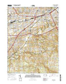 Lemoyne Pennsylvania Current topographic map, 1:24000 scale, 7.5 X 7.5 Minute, Year 2016