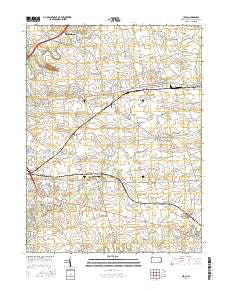 Leola Pennsylvania Current topographic map, 1:24000 scale, 7.5 X 7.5 Minute, Year 2016