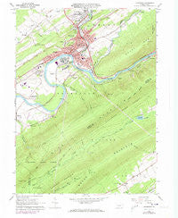 Lewistown Pennsylvania Historical topographic map, 1:24000 scale, 7.5 X 7.5 Minute, Year 1966