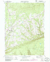 Liberty Pennsylvania Historical topographic map, 1:24000 scale, 7.5 X 7.5 Minute, Year 1969