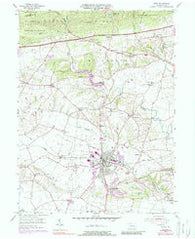 Lititz Pennsylvania Historical topographic map, 1:24000 scale, 7.5 X 7.5 Minute, Year 1956