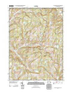 Little Meadows Pennsylvania Historical topographic map, 1:24000 scale, 7.5 X 7.5 Minute, Year 2013